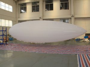 8m White Nylon Blimp Envelope