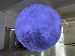 Rgb Led Lighting Moon Balloon 2.5m