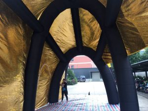 Inflatable Yellow Tent