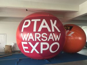 4m Poland PTAK Expo Helium Balloon
