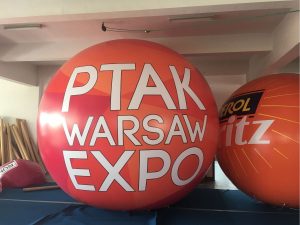 4m Poland PTAK Expo Helium Balloon