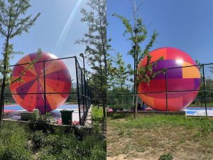 8m Singapore Aerial Acrobatic Balloon With Customize Print