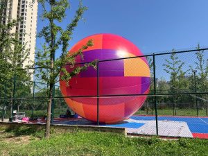 8m Singapore Aerial Acrobatic Balloon With Customize Print